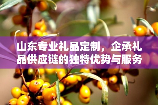 山东专业礼品定制，企承礼品供应链的独特优势与服务理念